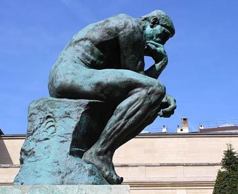 Auguste Rodin, Le Penseur, jardin du musée Rodin, Paris - 2013  Ludosane