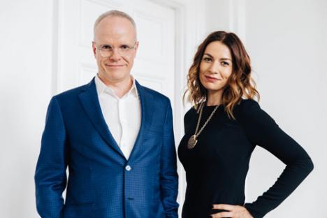 Hans Ulrich Obrist et Yana Peel