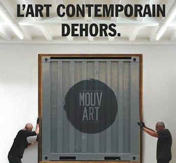 Affiche de l'événement « L’art contemporain dehors »