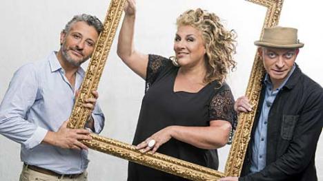 Bruno Vannacci, Marianne James et Fabrice Bousteau dans l'émission « A vos pinceaux ». © France 2.