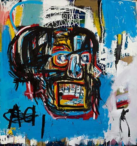 Jean-Michel Basquiat, Untitled, 1982, 183,2 x 173 cm, acrylique, huile et bombe de peinture sur toile © Sotheby's
