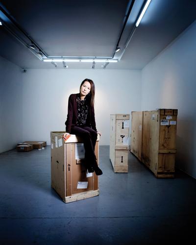 Almine Reich dans sa galerie de New York