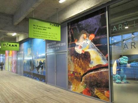 Le Musée d'Art Ludique durant l'exposition consacrée à Pixar