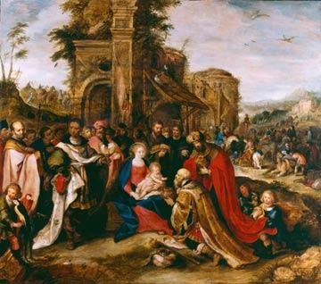 Frans II Francken (1581-1642), <em>L’Adoration des mages</em> (1632), huile sur bois, collection Kunstmuseum, Bâle