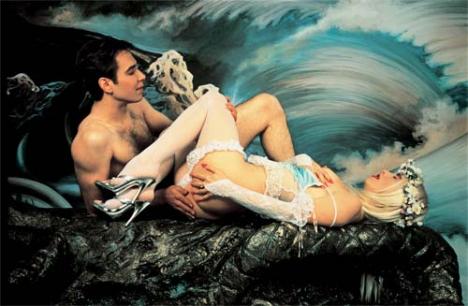 Jeff Koons et La Cicciolina : Jeff dans la position d'Adam