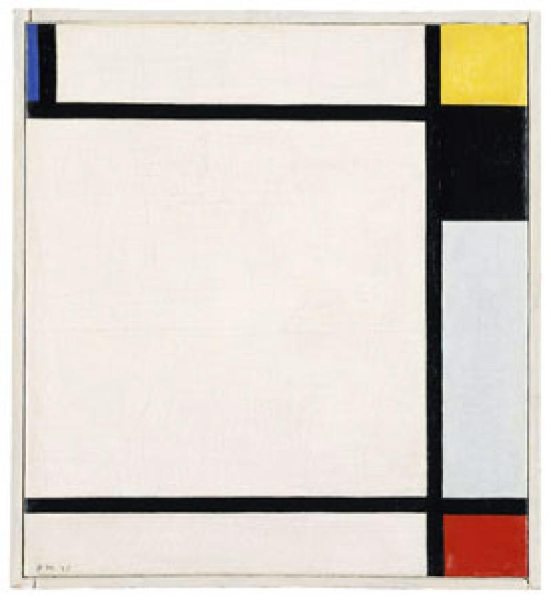 Mondrian, <em>N VII</em>, 1925, collection Kaiser Wilhelm museum, Krefeld, Allemagne