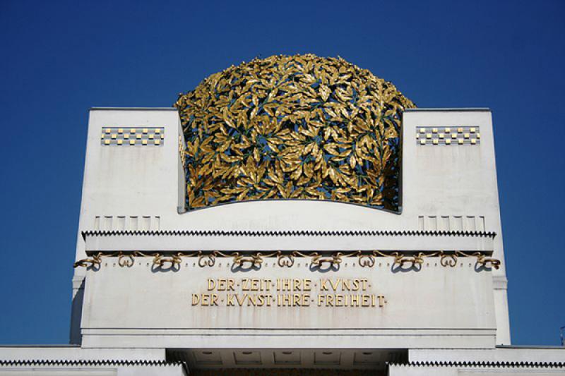 Le Palais de la Secession de Vienne, de Joseph Maria Olbrich. Détail du «chou doré»