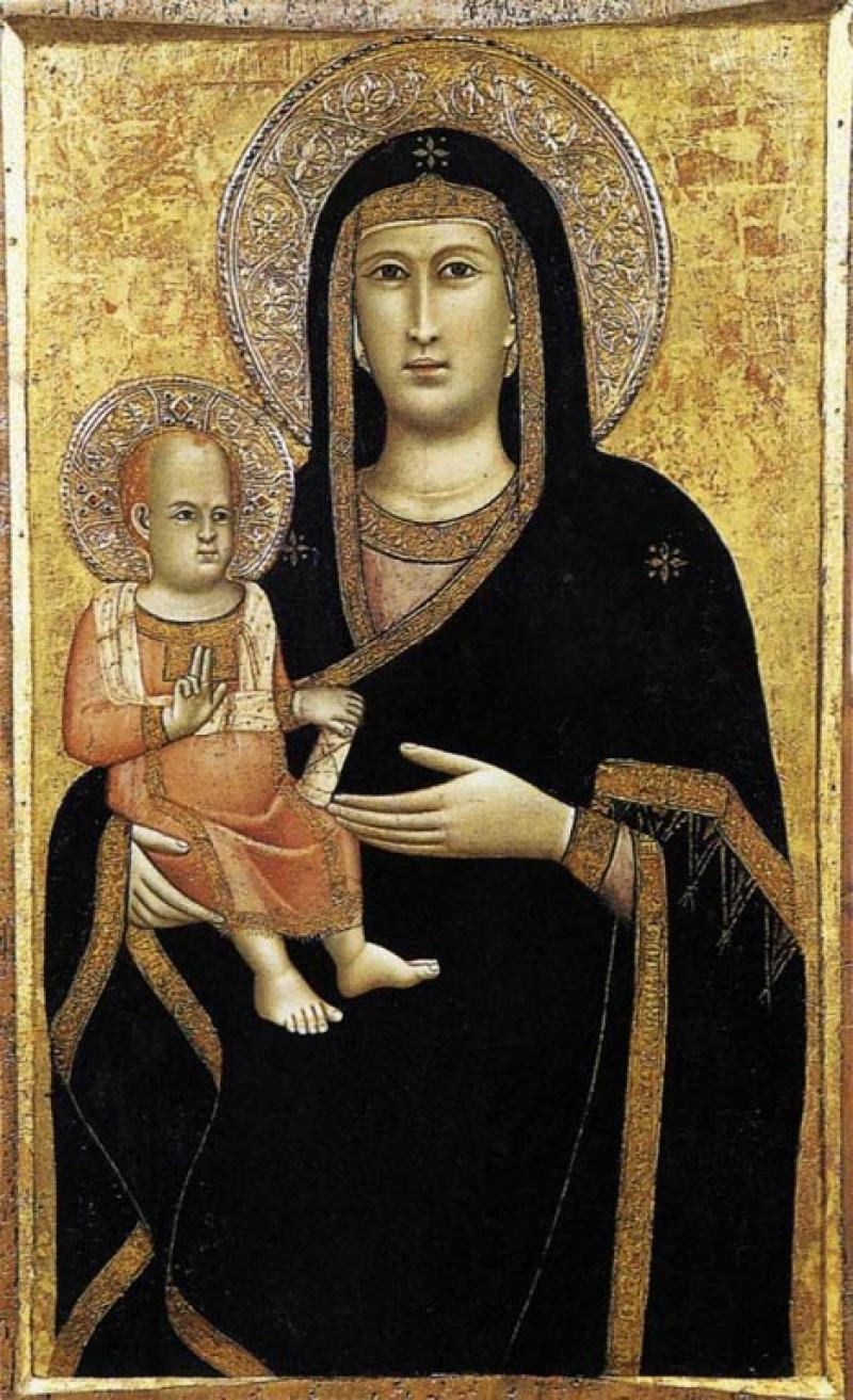 Giotto di Bondone, <em>Vierge à l'Enfant</em>, 1297.