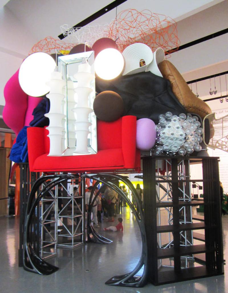 Installation <em>Les usines à rêves</em> (<em>La fabbriche dei sogni</em>) d'Alberto Alessi au Triennale Design Museum, 2011 