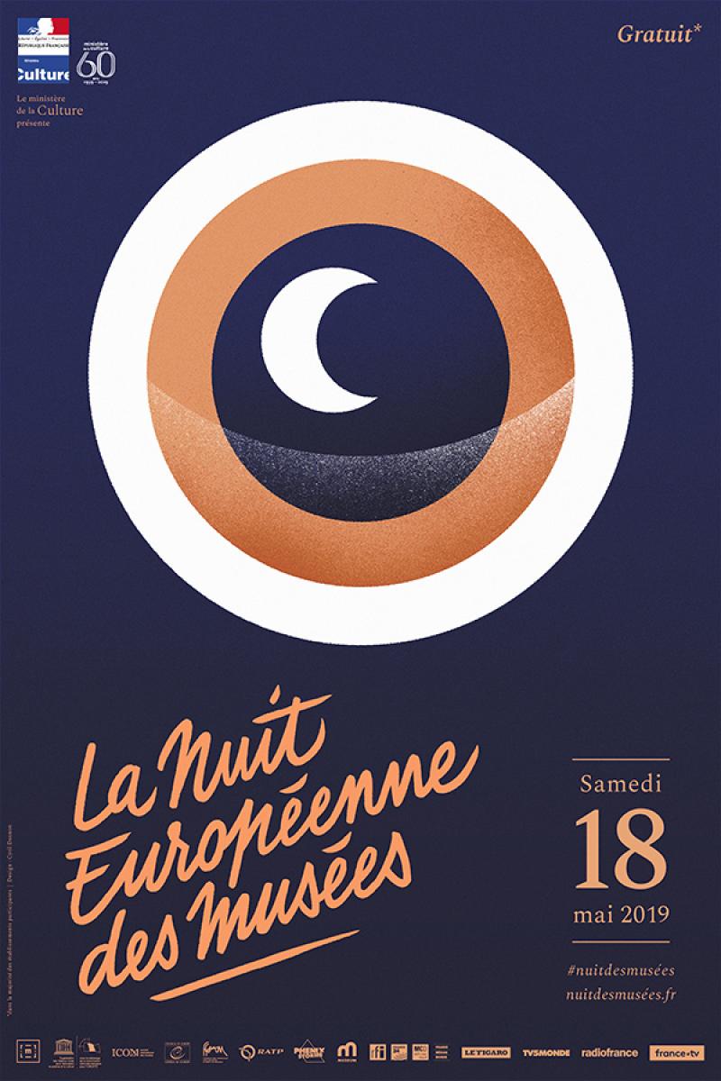 Affiche de la Nuit des Musées 2019. © Cyril Dosnon.