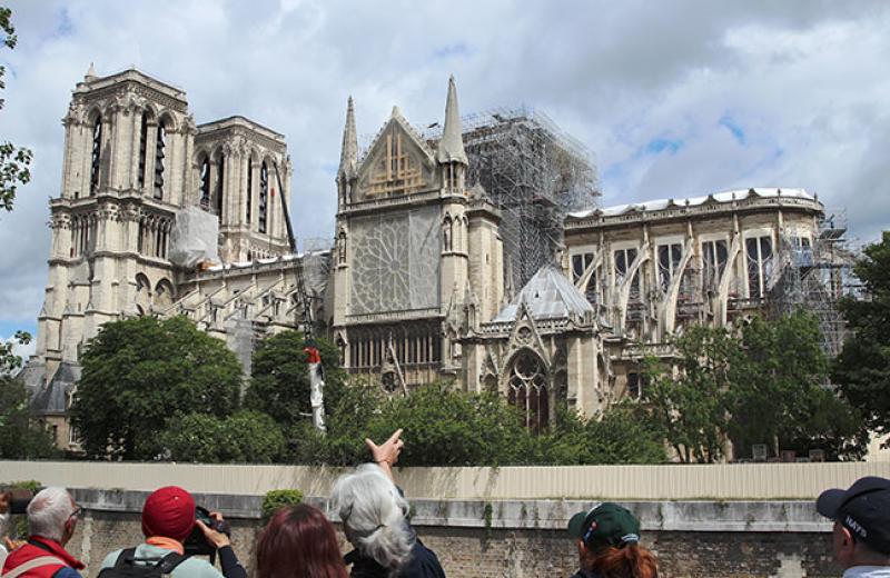 La cathédrale Notre-Dame de Paris, le 8 juin 2019 © Photo LudoSane