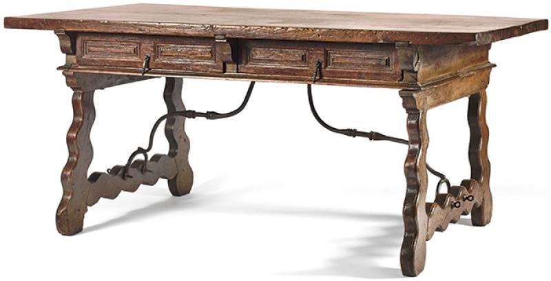 Table de milieu, travail espagnol du XVIIe siècle - Collection André Malraux © Photo Artcurial