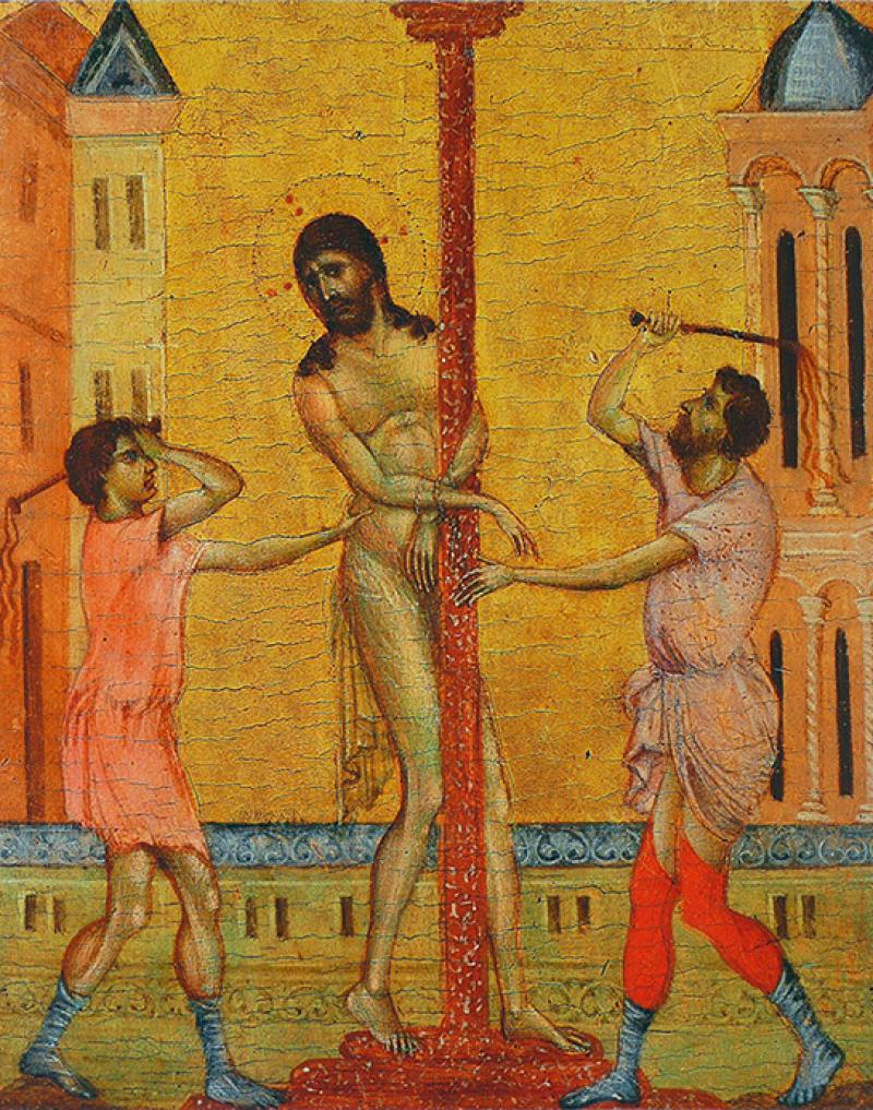 Cimabue (1240-1302), La Flagellation du Christ, Frick collection