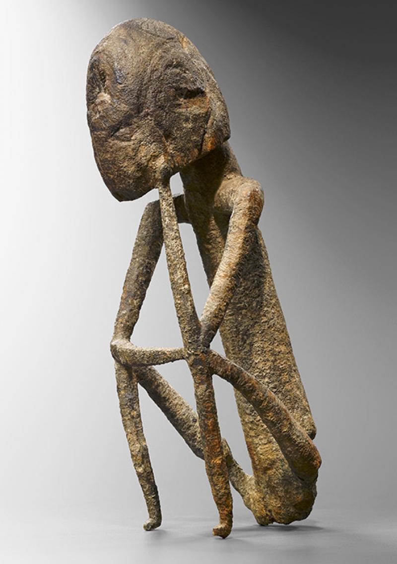 Figurine Dogon, Mali, bois, 26,5cm, Galerie Bernard Dulon. © Photo Hughes Dubois.