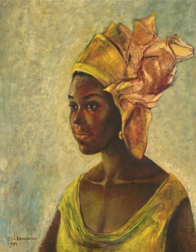Ben Enwonwu, Christine, 1971, huile sur toile, 73 x 61 cm. © Sotheby's
