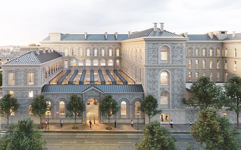 Vue d’architecte du projet immobilier de Novaxia pour l'Hôtel-Dieu  à Paris © Anne Demians/Novaxia