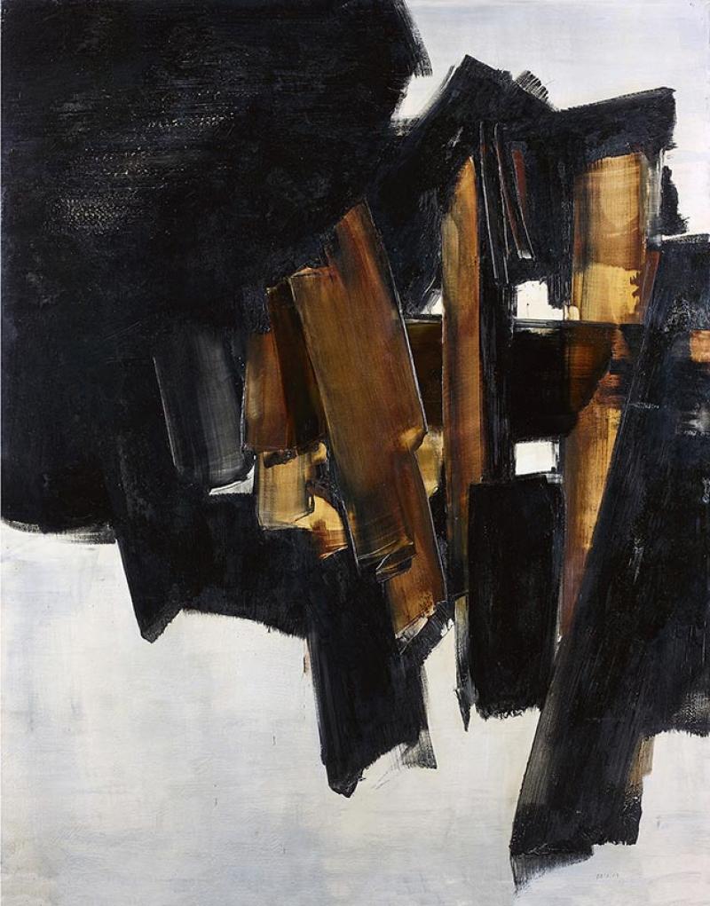 Pierre Soulages, Peinture 200 x 162 cm, 14 mars 1960, huile sur toile. © Tajan.