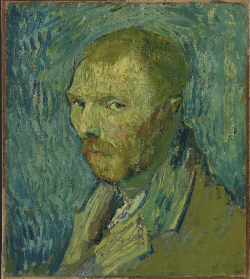 Vincent Van Gogh, Autoportrait, 1889, huile sur toile, 51 x 45 cm. © Nasjonalmuseet, Oslo.