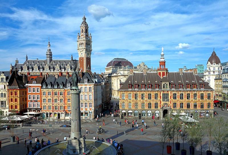 La Grand place de Lille © photo Velevet, 2013, CC BY-SA 3.0.