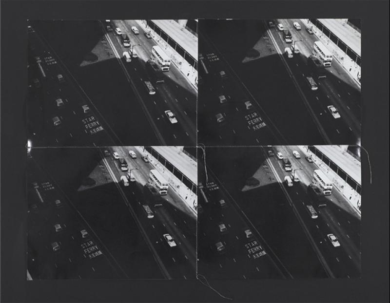 Andy Warhol, Star Ferry n° 2, 1997, 1976-1986, tirages photographiques en noir et blanc cousus, 64 x 69 cm. © Pierre Bergé & Associés