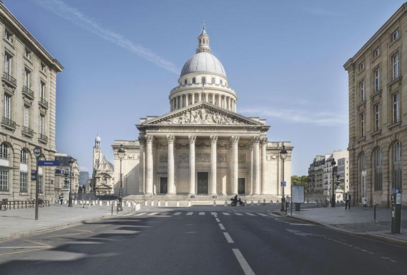 Le Panthéon vu depuis la rue Soufflot. © Jean-Christophe Ballot/CMN