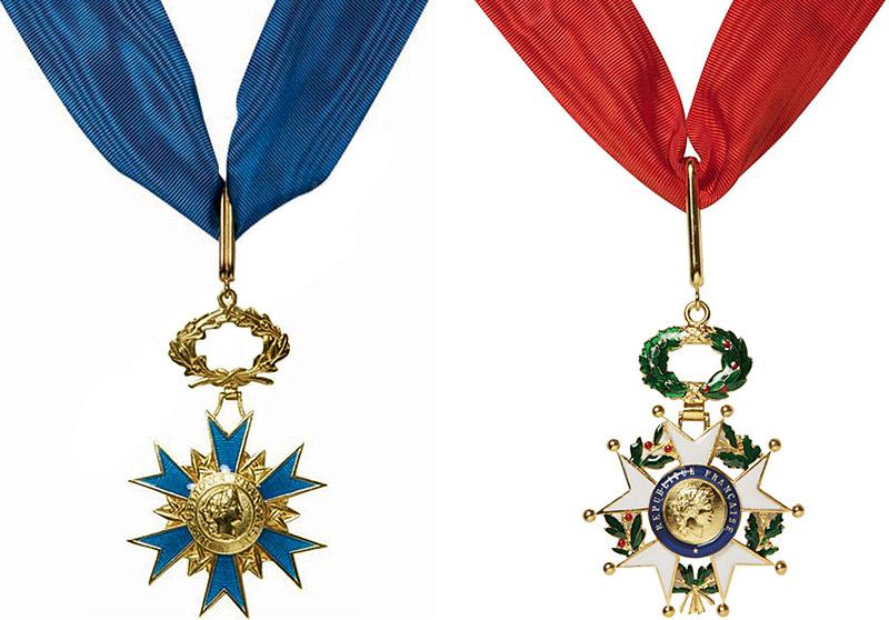 Médailles de Commandeur de la Légion d'honneur et de Commandeur de l'ordre national du mérite - Photo M. Blach - Licence CC BY-SA 3.0