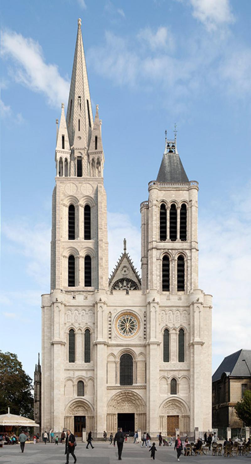 Reconstitution 3D de la Basilique de Saint-Denis avec la flèche. © Suivez la Flèche