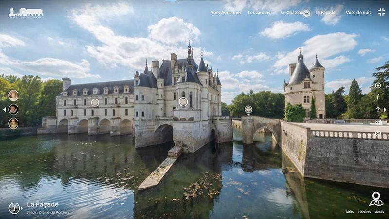 Visite virtuelle du château de Chenonceau. © Timographie 360° 