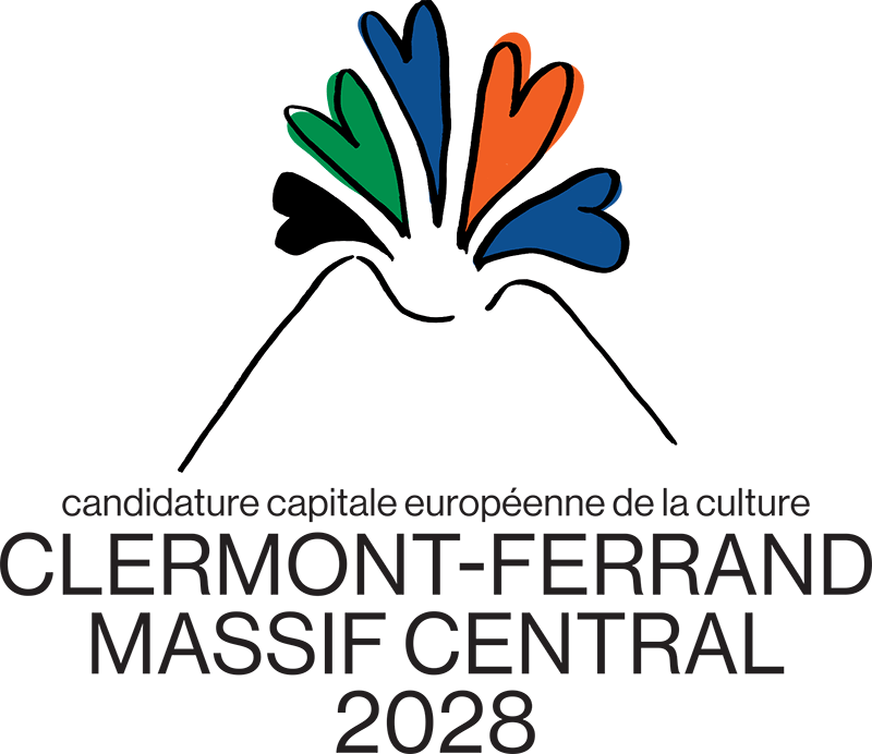 Logo Clermont-Ferrand Massif central 2028