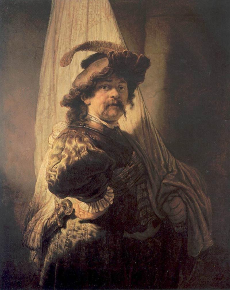 Rembrandt van Rijn (1607-1669), <em>Porte-Étendard</em>, 1636, 125 x 105 cm, huile sur toile. © Domaine public