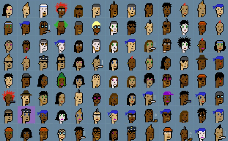 « Punk It ! », lot de 104 CryptoPunks que voulait vendre le collectionneur 0x650d chez Sotheby's New York le 23 février 2022. © Sotheby's