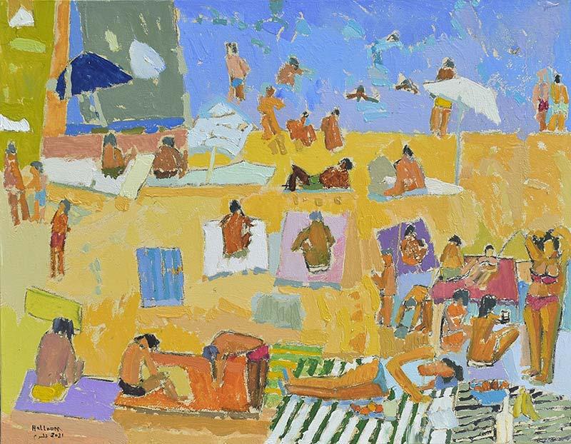 Issa Halloum, Sans titre, huile sur toile, 70 x 90 cm. © Issa Halloum/Art on 56th