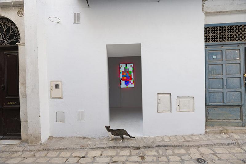 Micro-galerie MONO fondée par Shiran Ben Abderrazek et Kenza Zouari à Tunis. © Pol Guillard