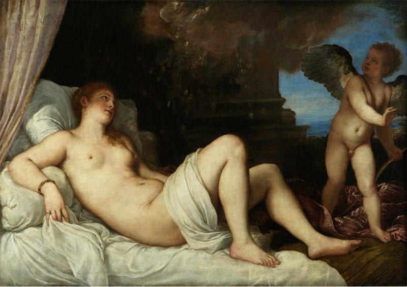 Titien, Danaé, 1544-1545, huile sur toile, 120 x 172 cm. ©  Museo e Real Bosco di Capodimonte / courtesy MIC-Ministero della Cultura