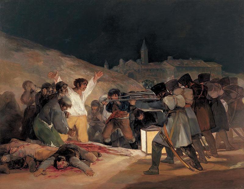 Francisco de Goya (1746-1828), El tres de mayo de 1808 en Madrid (« Le trois mai 1808 à Madrid »), 1814, huile sur toile, 268 x 347 cm, Madrid, Musée du Prado. © Epicentre Films
