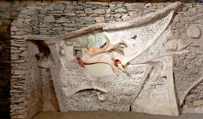 Mur de la Merz Barn de Kurt Schwitters transféré à la Hatton Gallery. © Newcastle University