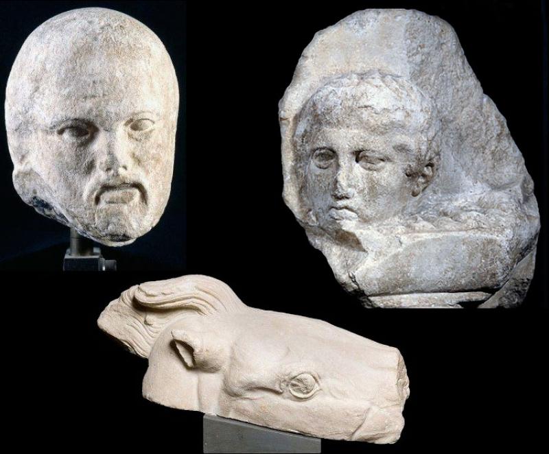 Les 3 fragments du Parthénon rendus à la Grèce par le Pape François © Musei Vaticani