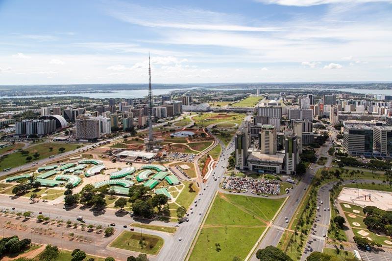 L'Eixo Monumental (Axe monumental) de Brasília. © Governo do Brasil, 2014, CC BY 3.0 BR