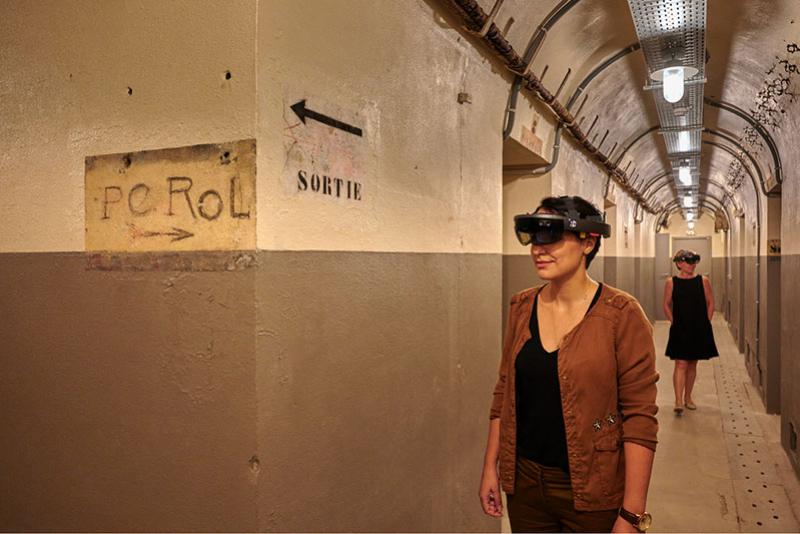 Parcours en réalité augmentée développé par Realcast pour le Musée de la Libération - musée du Général Leclerc. © Realcast - Photo Pierre Antoine