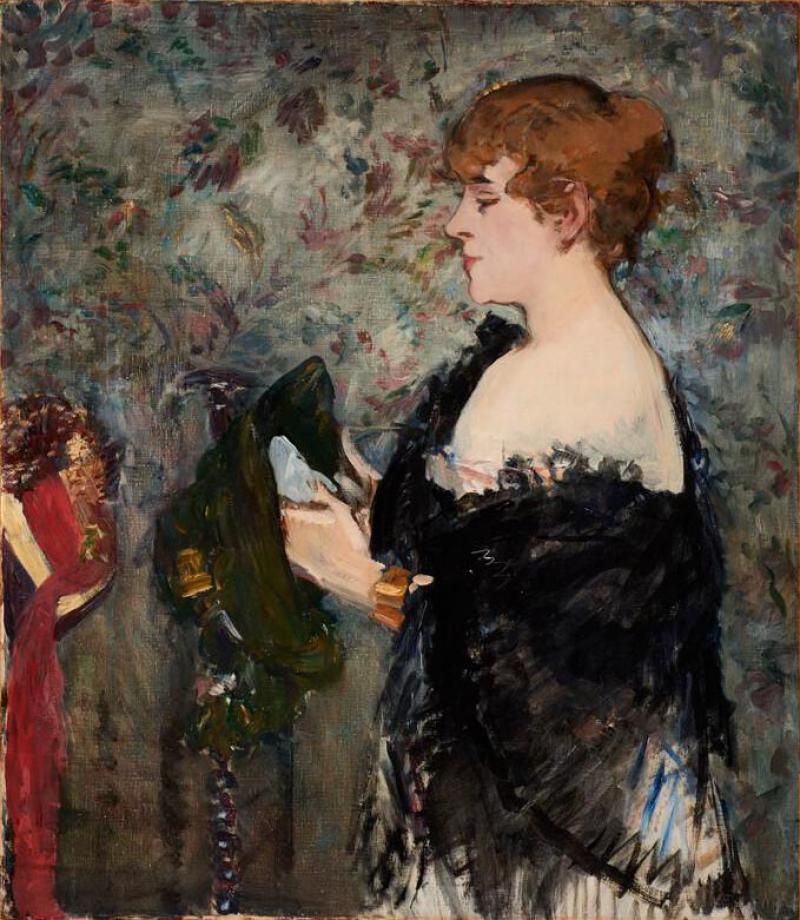 Edouard Manet (1832–1883), La modiste, 1881, huile sur toile, 85 x 73 cm, Museum purchase, Mildred Anna Williams Collection. Fine Arts Museums of San Francisco, San Francisco, États-Unis