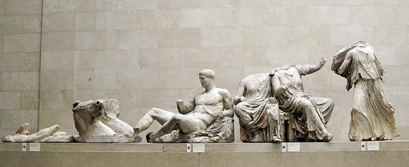 Marbres provenant du fronton Est du Parthénon, conservés au British Museum. © Justin Norris, 2009, CC BY 2.0