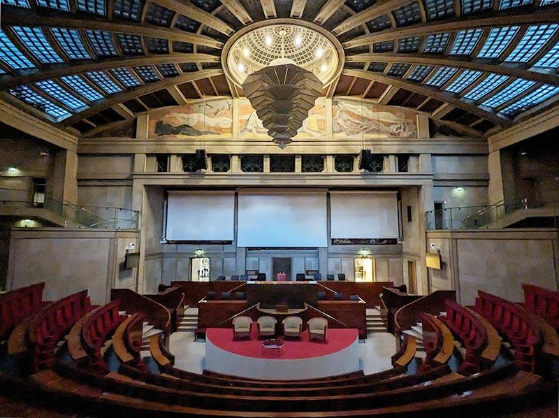 L'hémicycle du Palais d'Iéna © Photo Ludovic Sanejouand, 2023