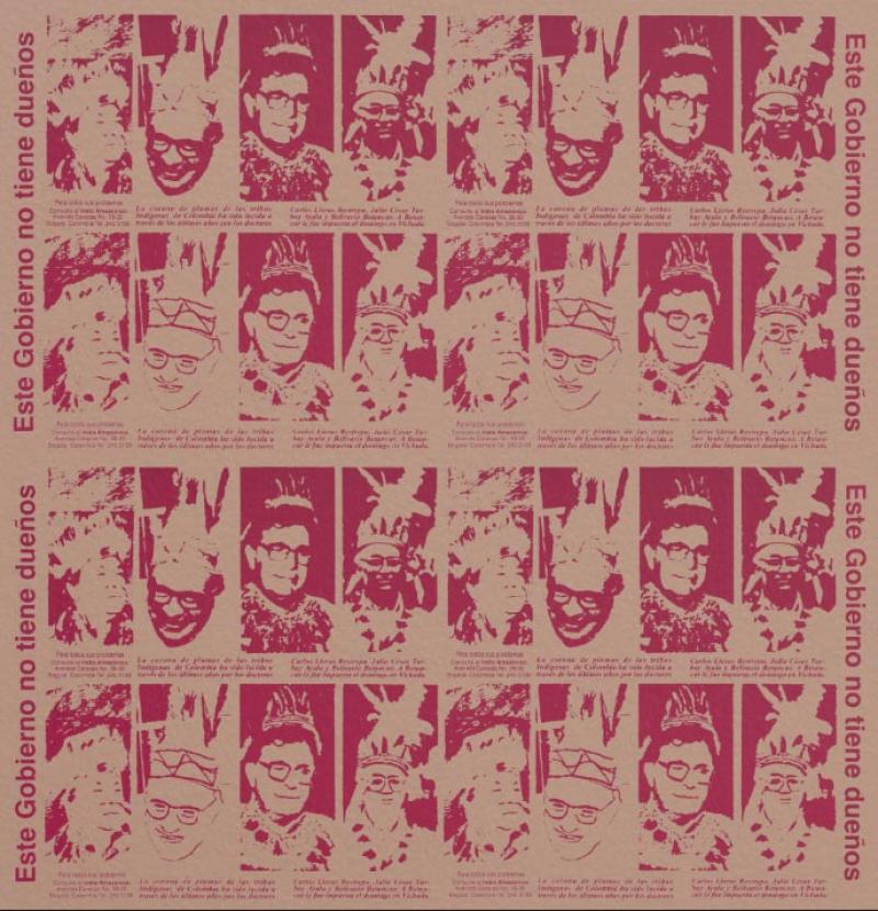 Beatriz González, Plumario Colombiano, 1983, sérigraphie, collection MoMA - Photo Latin American and Caribbean Fund © Beatriz González