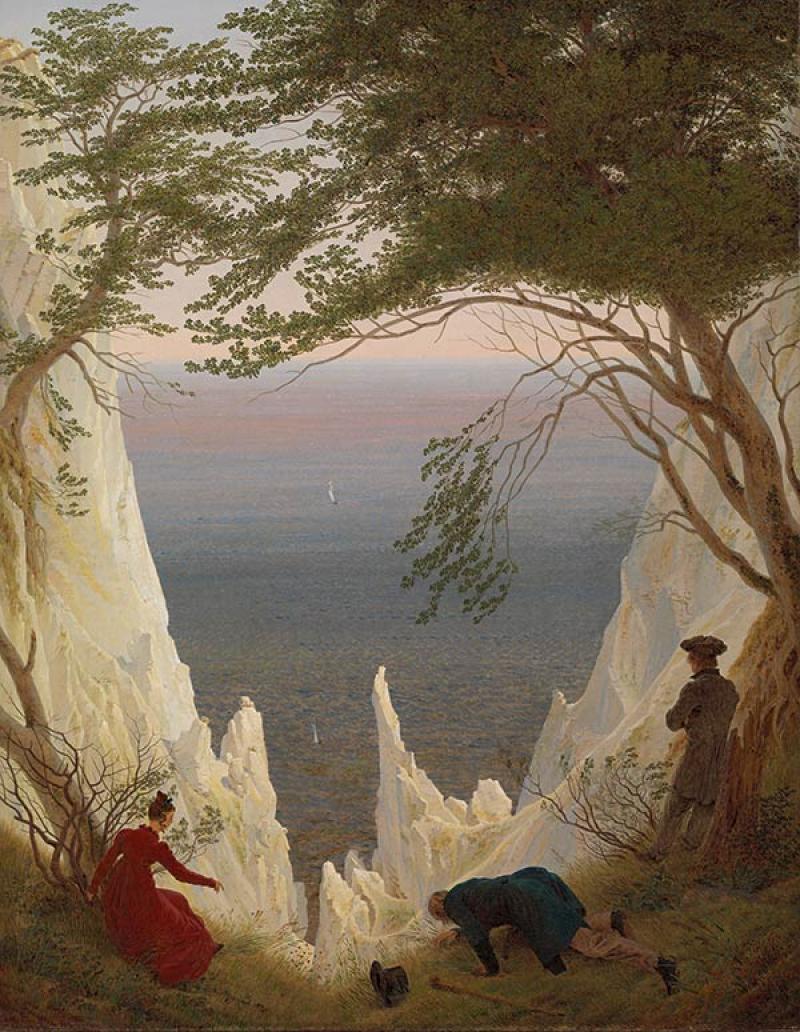 Caspar David Friedrich (1774-1840), Falaises de craie à Rügen, 1818, huile sur toile, 90 x 71 cm. © Kunst Museum Winterthur.