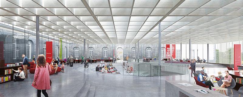 Future Bibliothèque Métropolitaine de l'Hôtel-Dieu à Clermont-Ferrand. © Picture Plane