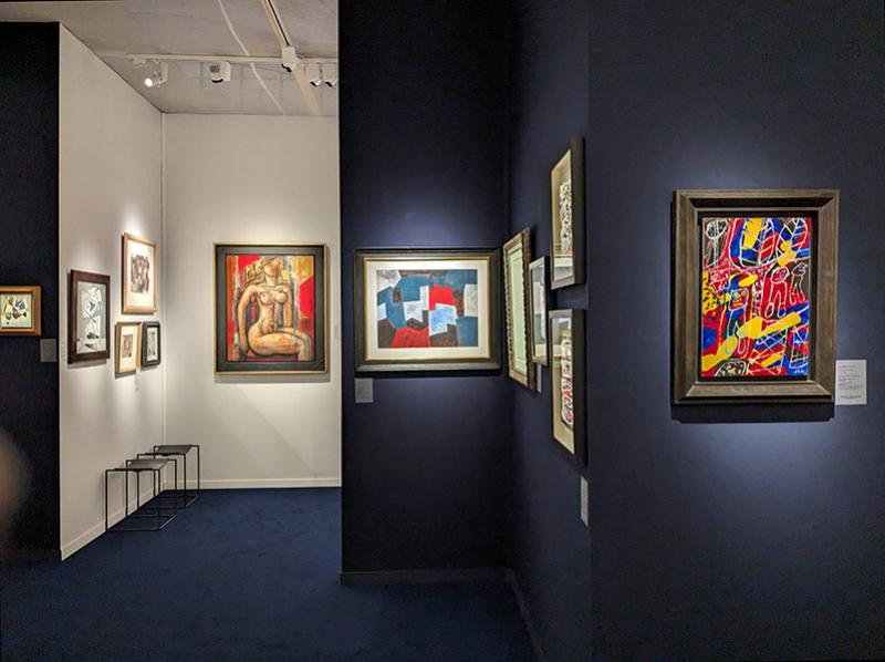 Stand de la Galerie La Présidence lors de Fab Paris 2023. © Photo Ludovic Sanejouand pour LeJournaldesArts.fr