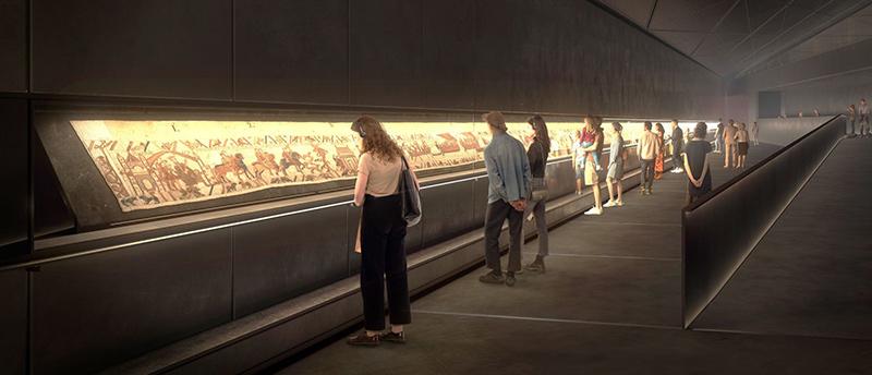 Projections d'architectes du futur Musée de la tapisserie de Bayeux. © Cabinet RSHP