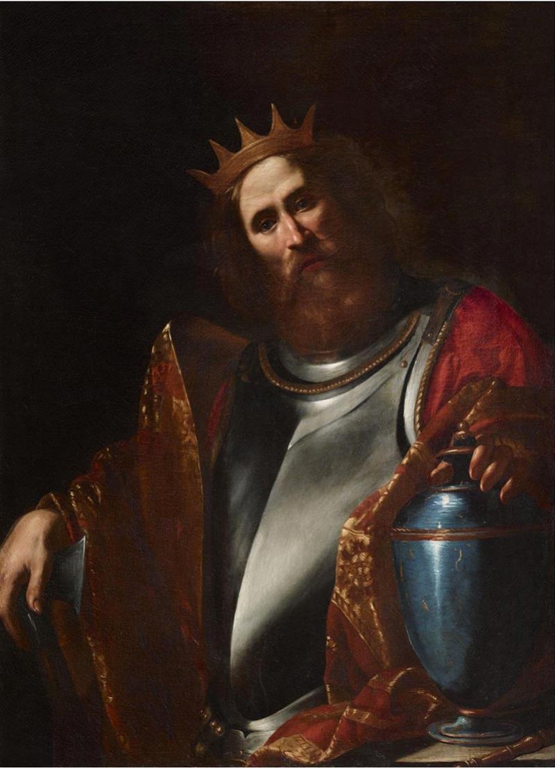 Orazio Riminaldi (1593-1630), Clovis, c. 1625, huile sur toile, 134 x 98 cm. © Galerie Sarti, Paris