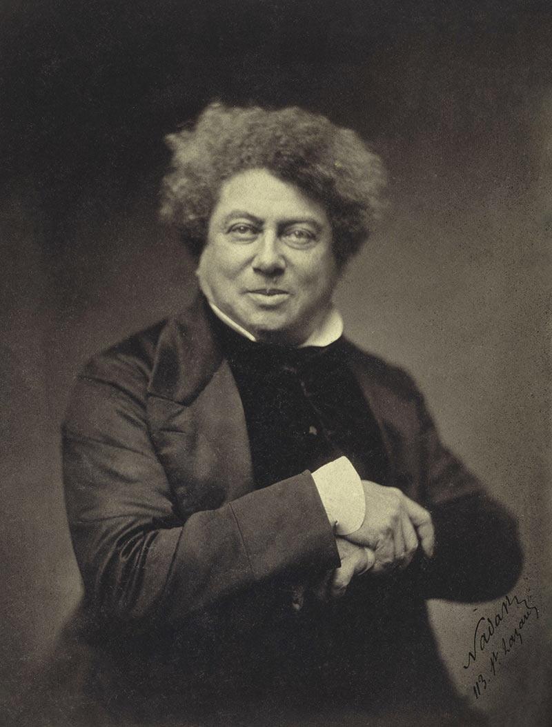 Alexandre Dumas père photographié par Nadar en 1855. © Museum of Fine Arts, Houston.