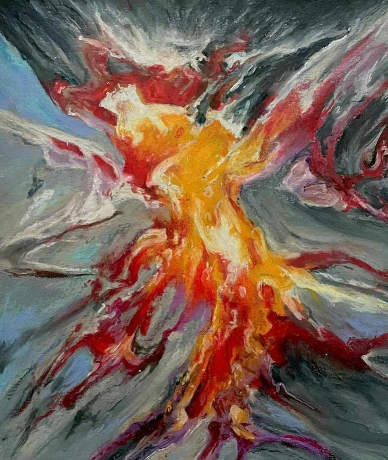 Lucien Murat, Étude, 2023, pastel sur papier, 24 x 20 cm. © Lucien Murat, Adagp Paris 2024 – Courtesy Galerie Suzanne Tarasieve, Paris